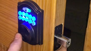 “changing” CODE on defiant electronic deadbolt passcode programming door lock keyless entry [upl. by Sollie]