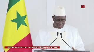 Sénégal Neuf anciens combattants de retour définitif au pays célébrés par la nation [upl. by Longerich]