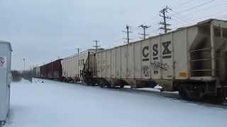 RAILFANNING CSX Freight Train [upl. by Aicilef975]