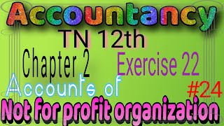 TN 12th accounts chapter 2  Exercise 22 [upl. by Kablesh]