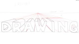 Drawing letters in One point perspective [upl. by Edsel]