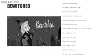 Bewitched  Steve Lawrence HQ with Lyric [upl. by Feliza]