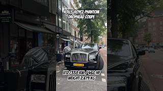 ROLLSROYCE PHANTOM DROPHEAD COUPE parked in Amsterdam Oud Zuid [upl. by Niwri]