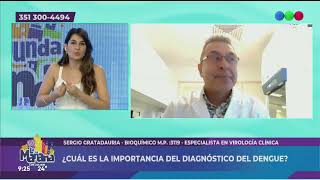 ¿CUÁL ES LA IMPORTANCIA DEL DIAGNÓSTICO DEL DENGUE SERGIO GRATADAURIA  BIOQUÍMICO [upl. by Frasch]