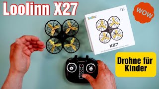 ✅ Loolinn  Drohne für Kinder  RC Quadrocopter mit Antikollision  360° Flips  30 Minuten Flugzeit [upl. by Sayles]