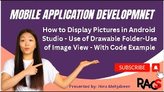 How to Display Pictures in Android Studio  Use of Drawable Folder  Image View With Code Example [upl. by Gelya]