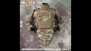 MILITECHs Improved Outer Tactical Vest IOTV Gen5 Quick Release Full Body Armor Ballistic Vest [upl. by Winnie]