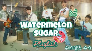 Twinkling watermelon 🍉 반짝이는 워터멜론 band  watermelon sugar  playlist [upl. by Eloisa]