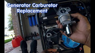 Portable Home Generator Carburetor Replacement [upl. by Aicrop]