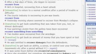 Using the Longman Dictionary 2 recoveravi [upl. by Teddman]