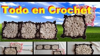 como tejer granny square bicolor a crochet [upl. by Ignatz]