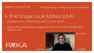 6 IPv6 Unique Local Address [upl. by Ettennaej]