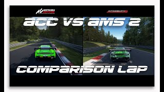 Assetto Corsa Competizione vs Automobilista 2 Nurburgring Nordschleife comparison [upl. by Burkhard156]