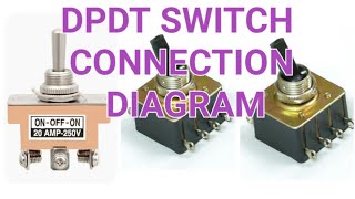 DPDT switch Connection diagram [upl. by Karon]