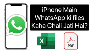 How To Locate Documents Received Via WhatsApp On iPhone [upl. by Otto]