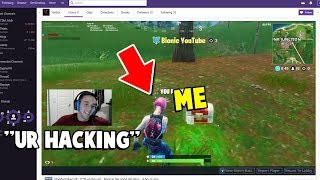 So a Twitch Streamer ACCUSED me of HACKING on Fortnite LIVE [upl. by Dagney]