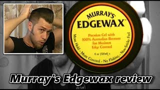 Murrays Edgewax gel pomade review [upl. by Enitsyrk]