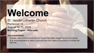 St Jacobi Lutheran Church  Pentecost 12 [upl. by Bryana]