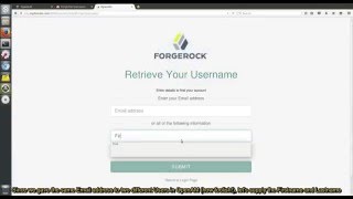 ForgeRock OpenAM13 User Self Service [upl. by Nanice]