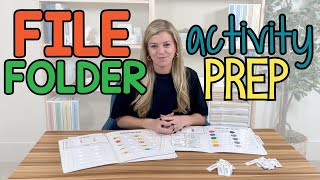 How to Prep File Folder Activities [upl. by Parker]