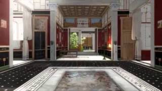 Walk around in a 3D splendid house from the ancient Pompeii [upl. by Aleka]