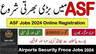 ASF Latest Jobs 2024 For Males amp Females ASF Online Registration 2024 Apply Online [upl. by Ecnerrot]