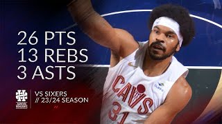 Jarrett Allen 26 pts 13 rebs 3 asts vs Sixers 2324 season [upl. by Ailil162]