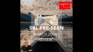 Strategic Business Leader SBL Pre seen review March 2024 [upl. by Aldercy]