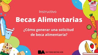 INSTRUCTIVO  COMO GENERAR UNA BECA ALIMENTARIA EN LÍNEA [upl. by Slrahc]