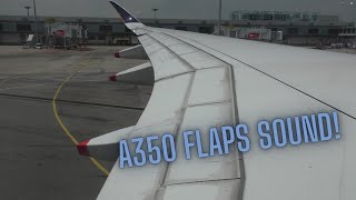 Best Airbus A350 flaps sound Singapore Airlines [upl. by Dnalyr615]