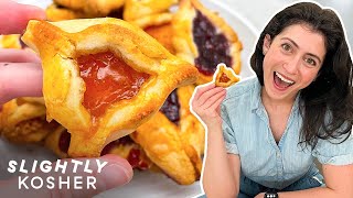 Tess Bakes Her Moms Favorite Hamantaschen Cookie Recipe For Purim  Slightly Kosher [upl. by Introc]