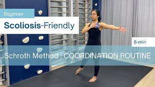 8Min ScoliosisFriendly Schroth Coordination Workout BEGINNER [upl. by Annunciata488]