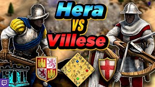 Spanish vs Italians  1v1 Arabia  vs Villese  AoE2 [upl. by Buchheim]