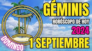 💫𝐄𝐬𝐭𝐨 𝐄𝐬 𝐋𝐨 𝐐𝐮𝐞 𝐋𝐥𝐞𝐠𝐚 𝐏𝐚𝐫𝐚 𝐓𝐢💫Horoscopo Géminis Hoy ♊ 1 de Septiembre de 2024 💥 [upl. by Jarrid701]