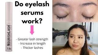 Eyelash Serum BEFORE and AFTER  Nourishlash Review 2021 [upl. by Ayekan]