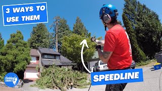 SPEEDLINE 3 different techniques to make tree work easier [upl. by Yekcir611]