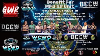 WCWODCCW BENEFIT SHOW FOR MUNCIE POLICE DEPARTMENT K9 UNIT [upl. by Yentnuoc]