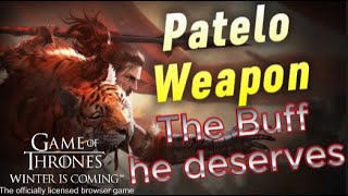 GOT WIC Patelos weapon [upl. by Irmina]