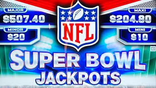 🛑 LIVE FIRST LOOK NEW NFL Super Bowl Jackpots Slot Machine with DGProduction777 at Yaamava Casino [upl. by Vada]