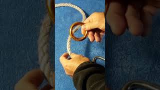 RAPPELLING WITH RAPPEL RING SET UP HOW TO [upl. by Abihsot643]