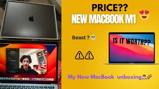 MacBook Air M1 Unboxing  Powerful Performance in a Sleek Packagequot🌱is it Worth the Hypequot🦁macbook [upl. by Notsud]