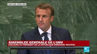 REPLAY  Discours dEmmanuel Macron à lAssemblée générale de lONU [upl. by Ianahs]