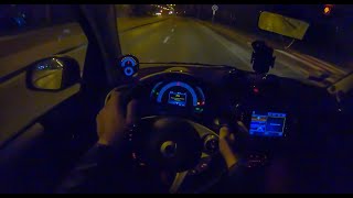 Smart EQ Fortwo Night  4K POV Test Drive 206 Joe Black [upl. by Goldin]