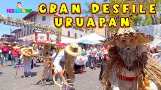 Asombroso y Tradicional Desfile de Artesanos en Uruapan Michoacán 2023 [upl. by Giordano]