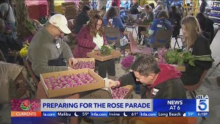 Rose Parade preparations near finish line as New Years Day draws closer [upl. by Ailadi]