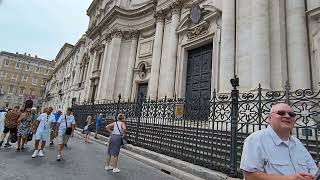 Visitando a Piazza Navona em Roma [upl. by Haseena]