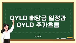 QYLD 배당금 5월 일정과 QYLD 주가흐름 [upl. by Yup]