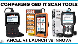 Comparing OBD II Scan Tools LAUNCH X341 vs INNOVA 5210 vs ANCEL AD310 [upl. by Sarette]