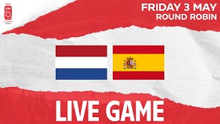 LIVE  Netherlands vs Spain  2024 IIHF Ice Hockey World Championship  Division I  Group B [upl. by Lossa]