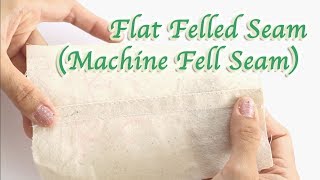 Flat Felled Seam  How to Sew a Flat Felled Seam  Sewing Tutorial for Beginners [upl. by Alderson]